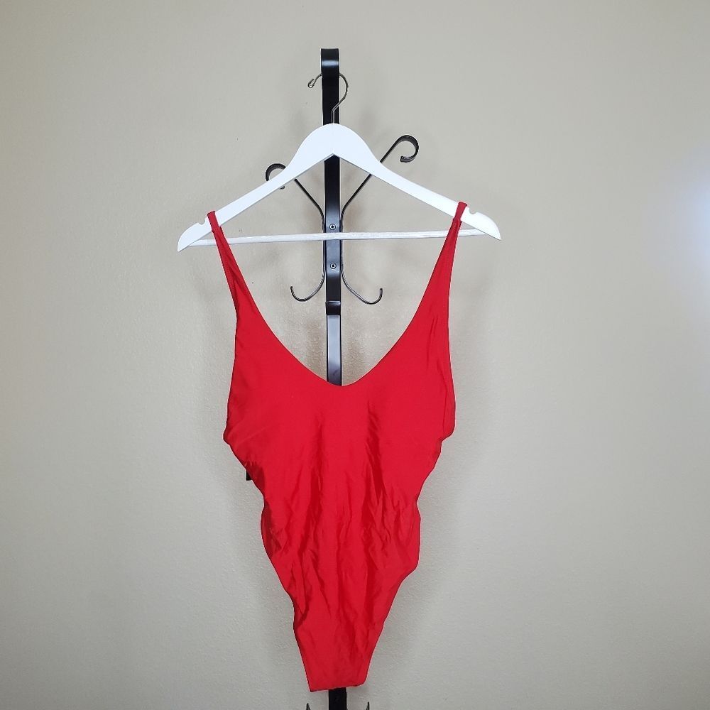 NWT Relleciga Red One Piece Swimsuit, Large